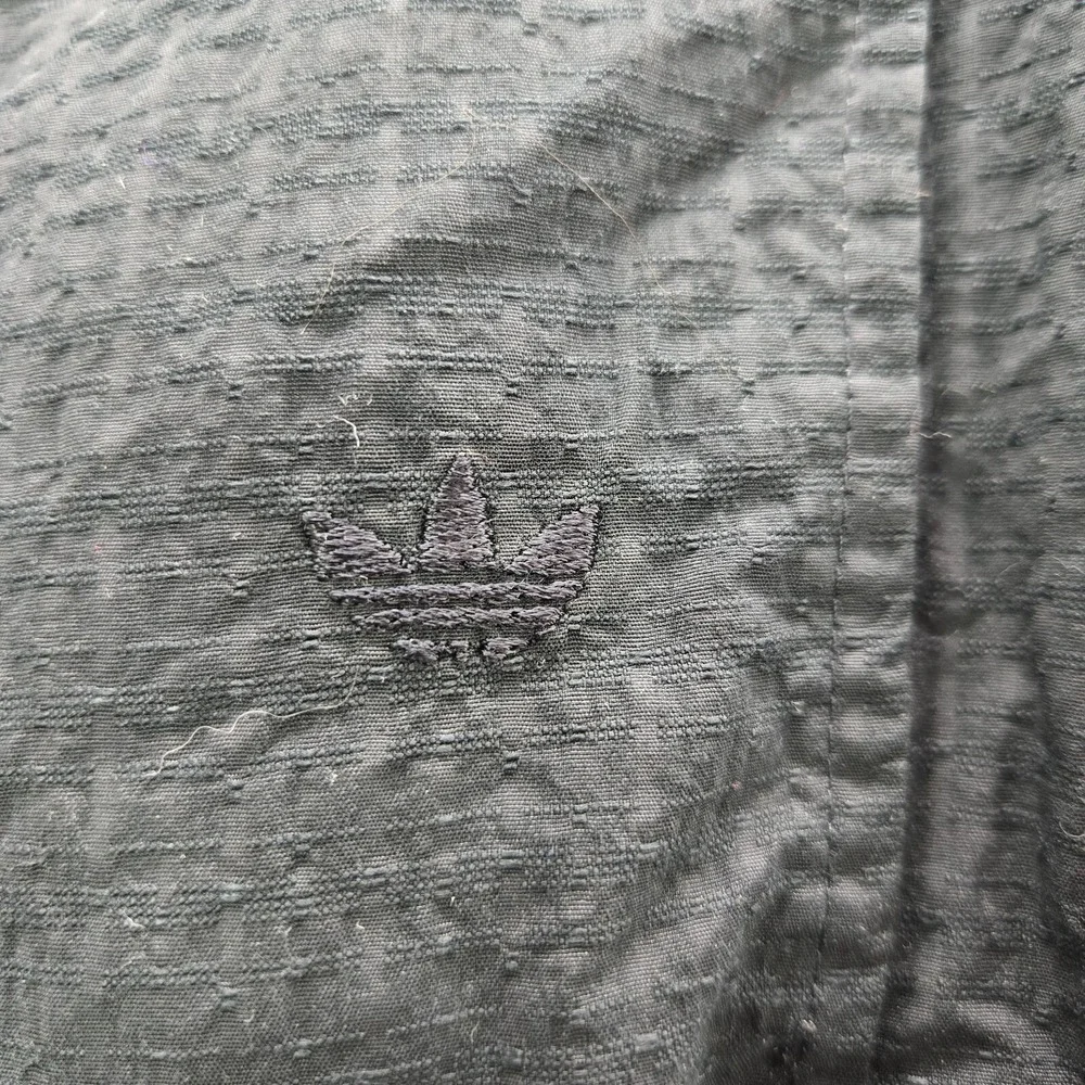 VINTAGE Adidas Men Jacket 2XL Black Track Suit Trefoil Embroidered‎